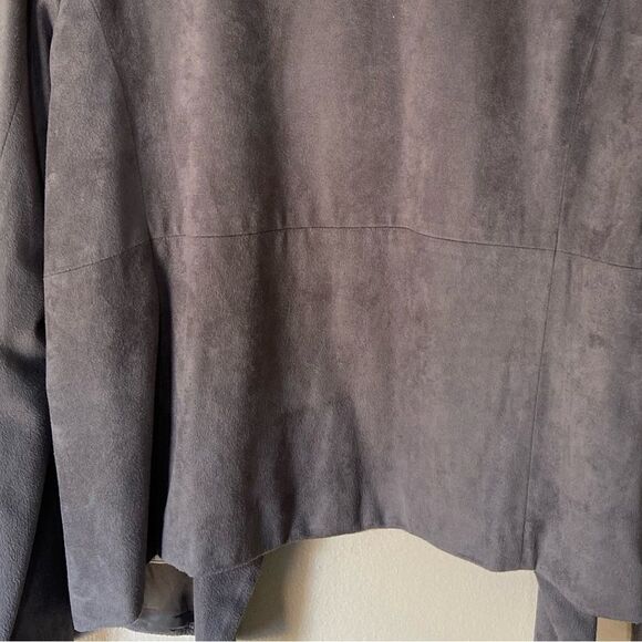 Cupcakes and cashmere faux suede gray jacket M - Picture 5 of 8